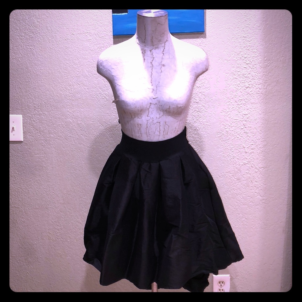 Beautiful black high low skirt.